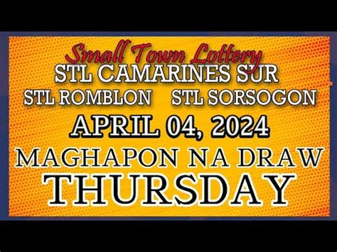 stl romblon result today